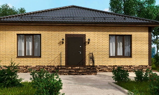 Проекты одноэтажных домов из кирпича | Строй-Тбл - Тобольск от 3660 рублей